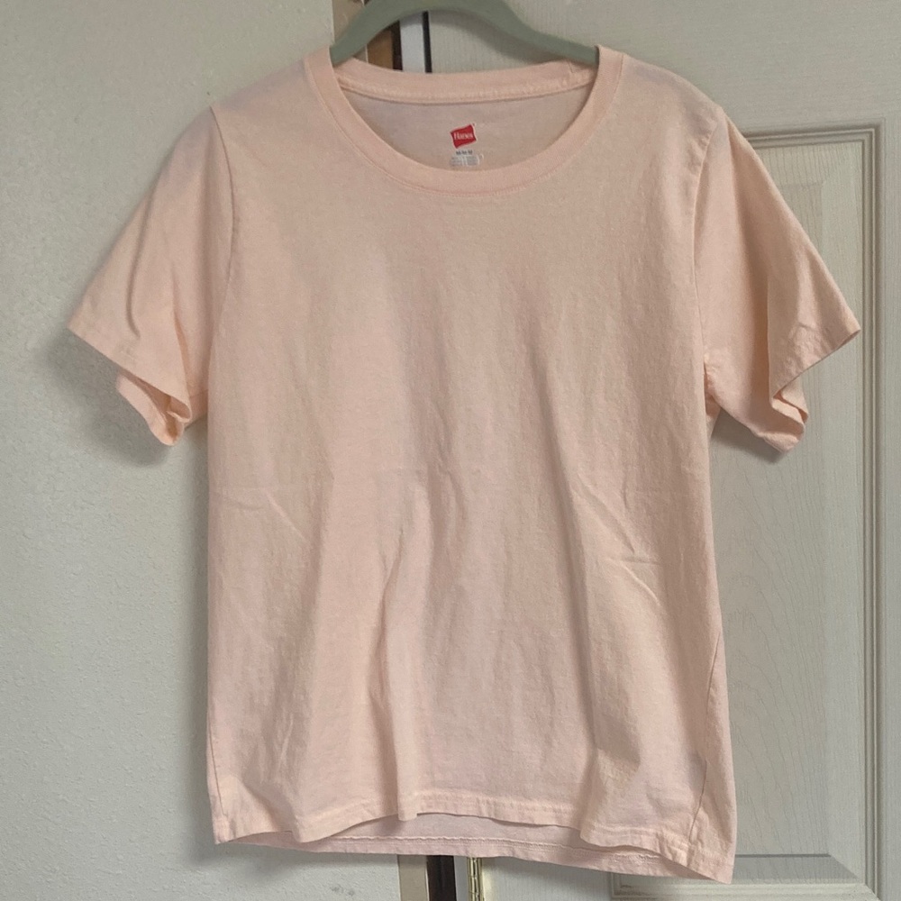 Hanes peach pink shirt